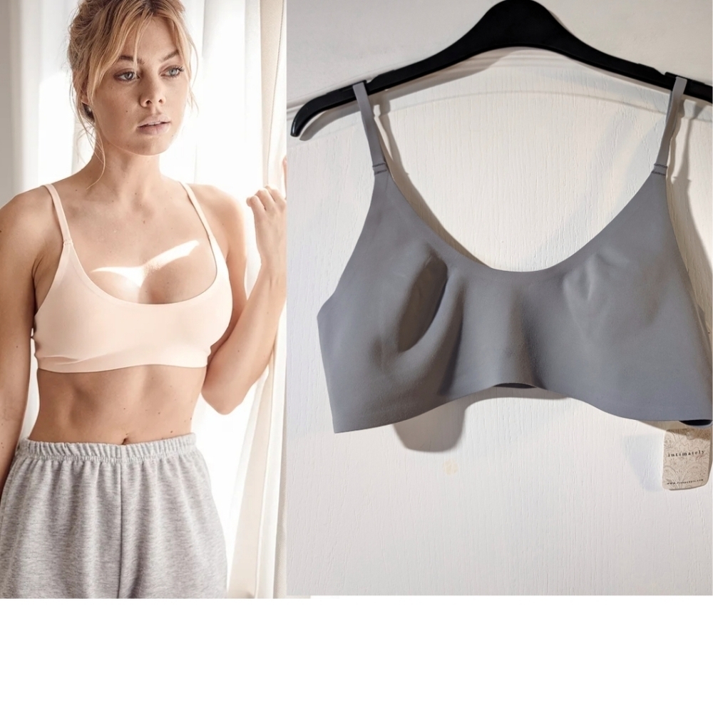 NWT Free People Intimately | Stella Neo Scuba Bralette In Frosted Earth